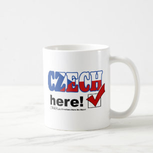 Caneca De Café Tcheco aqui (luz)