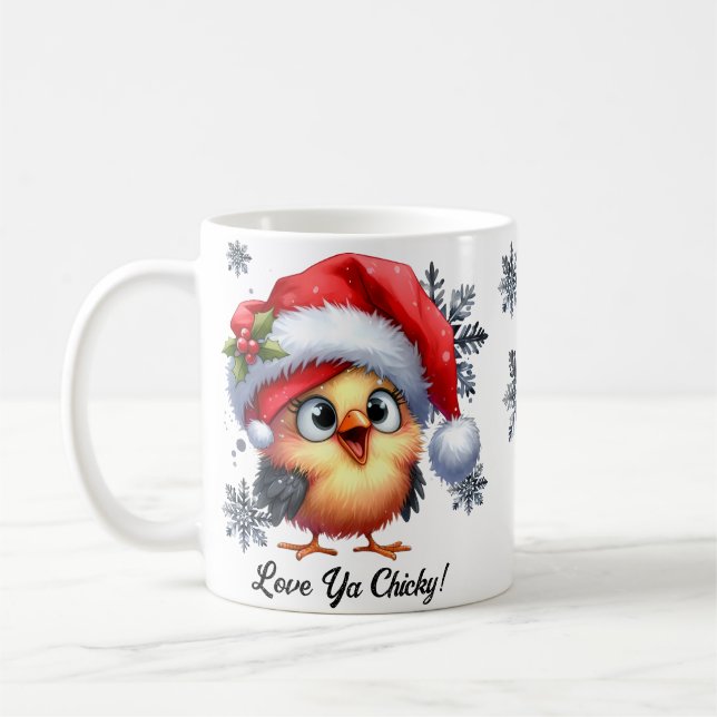Caneca De Café Te amo Chicky Christmas Mug (Esquerda)