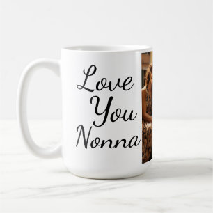 Caneca De Café Te Amo Foto Personalizada De Nonna/Nanna