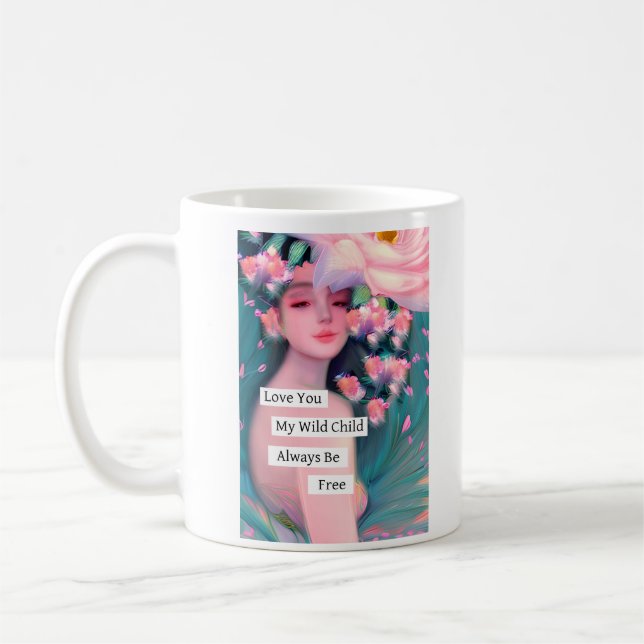 Caneca De Café Te Amo Minha Criança Selvagem (Esquerda)