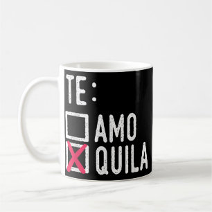 Caneca De Café Te Amo Quila Tequila Festa de Álcool Líquido