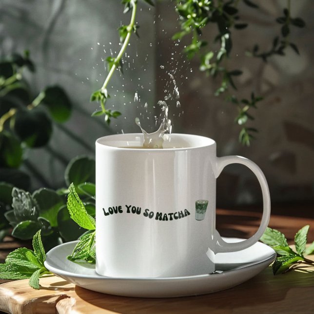 Caneca De Café Te Amo Tão Matcha (Criador carregado)