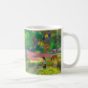 Caneca De Café Te Fare, A Casa arte paisagística de Paul Gauguin
