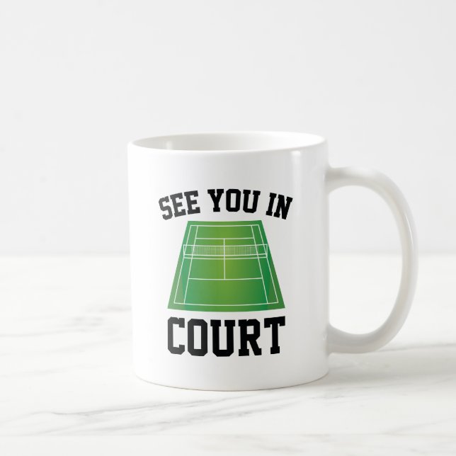 Caneca De Café Te Vejo No Tribunal (Direita)