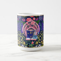 Caneca De Café Tea Garden - Cadeira de Leitura | Rosa |