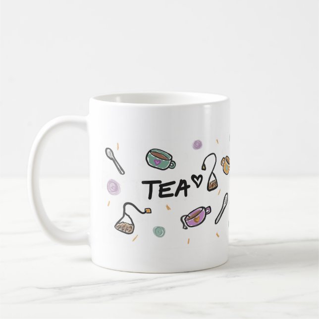 Caneca De Café Tea Lovers Mug, Illustration  (Esquerda)