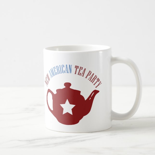 Caneca De Café Tea party americano novo (Direita)