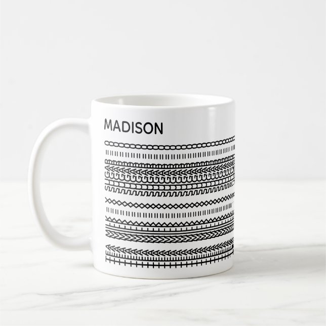 Caneca De Café Tea Preference Hidden Message Name 102B Modern (Esquerda)