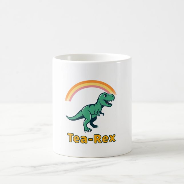 Caneca De Café Tea-Rex Funny Tyrannosaurus (Centro)