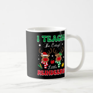Caneca De Café Teach The Cutest Little Reindeer Rudolph Teacher C