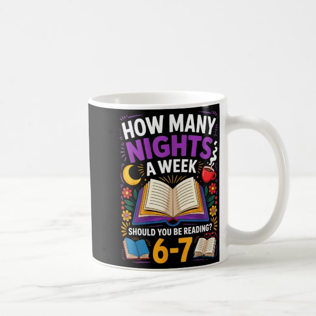 Caneca De Café Teacher 67 How Many Nights A Week Should You Be Re (Direita)