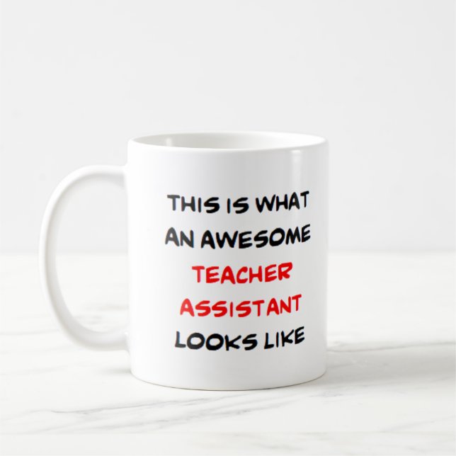 Caneca De Café teacher assistant, awesome (Esquerda)