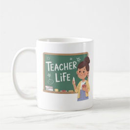 Caneca De Café Teacher Life Cute Teacher Chalkboard Coffee Mug Te