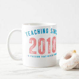 Caneca De Café Teacher Mug | Teaching Since 2010