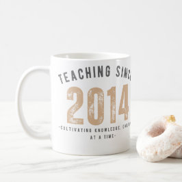 Caneca De Café Teacher Mug | Teaching Since 2014