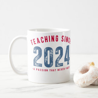 Caneca De Café Teacher Mug | Teaching Since 2024