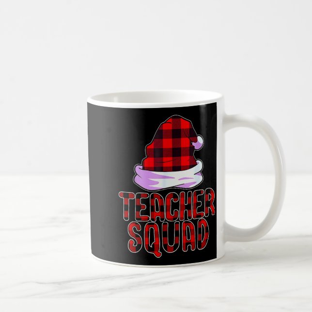 Caneca De Café Teacher Squad Reindeer Funny Teacher Christmas Par (Direita)
