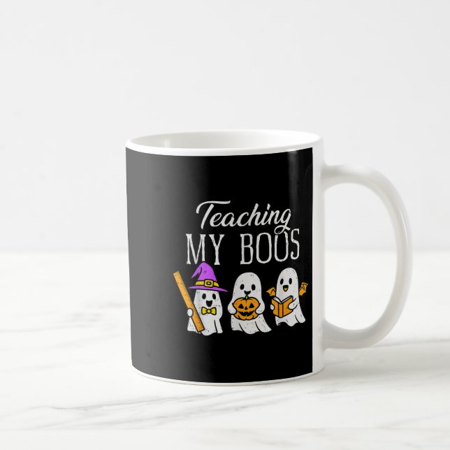 Caneca De Café Teaching My Boos Ghost Teacher Halloween Soky Educ (Direita)