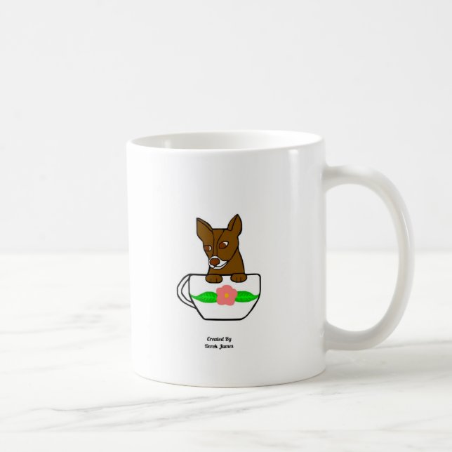 Caneca De Café Teacup Chihuahua Coffee Mug (Direita)