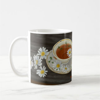 Caneca De Café Teacup com Flores que Uplifam Verso