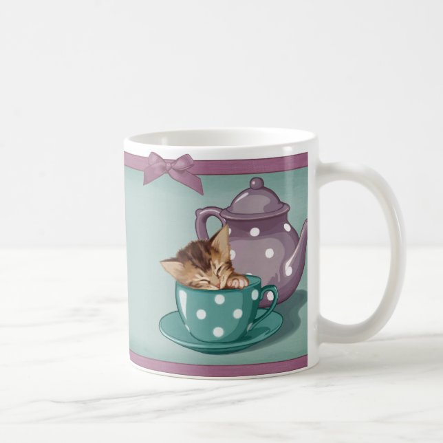 Caneca De Café Teacup Kitten (Direita)