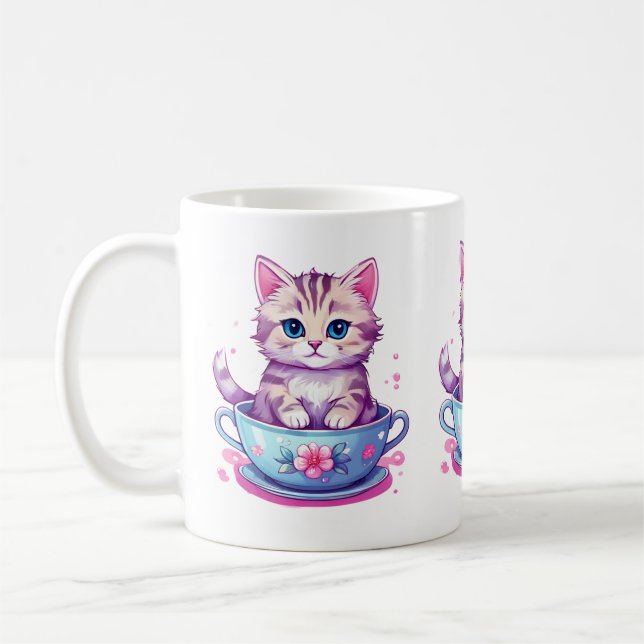 CANECA DE CAFÉ TEACUP KITTEN MUG (Esquerda)