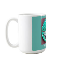 Teal Abstrato Art Personalizado