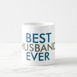 Caneca De Café Teal Blue Pine Green Melhor Marido De Sempre