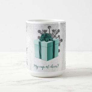 Caneca De Café Teal Christmas Gift Holiday Mug
