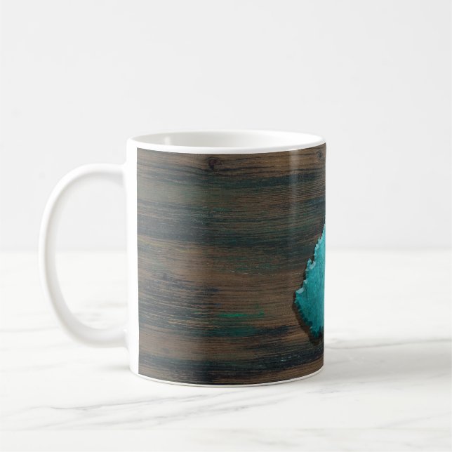 Caneca De Café Teal em Forma de Virgínia Ocidental (Esquerda)