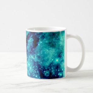 Caneca De Café Teal Galaxy