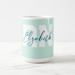Caneca De Café Teal Personalizado RN