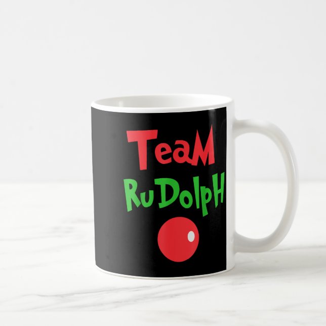 Caneca De Café Team Rudolph - Rudolph The Red Nose Reindeer  (Direita)