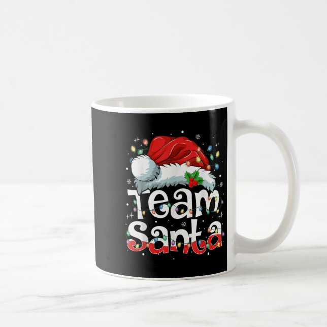 Caneca De Café Team Santa Claus Christmas Family Matching Pajama  (Direita)