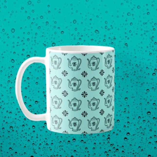 Caneca De Café Teapot and Botanical (Criador carregado)