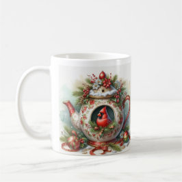 Caneca De Café Teapot Birdhouse Cardinal 5