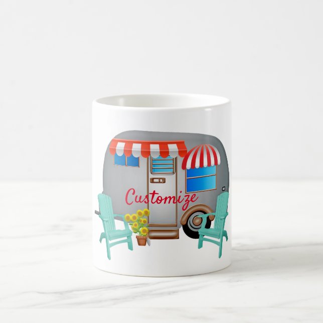 Caneca De Café Teardrop Caravan Camper Thunder_Cove  (Centro)
