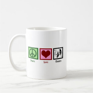 Caneca De Café Teatro de Paz e Amor Mulher Fofa