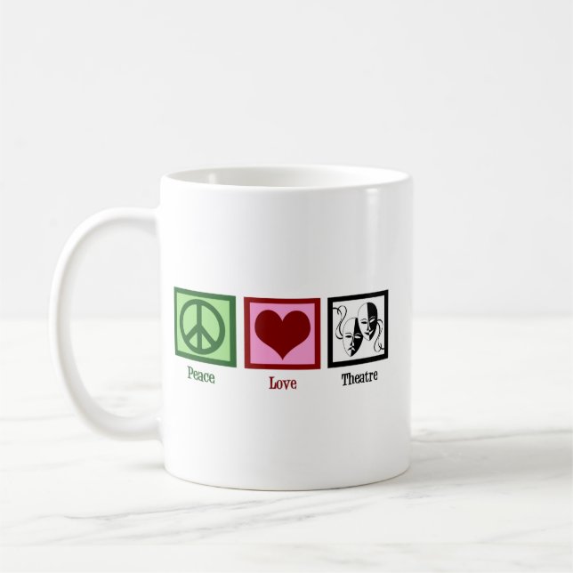 Caneca De Café Teatro de Paz e Amor Mulher Fofa (Esquerda)