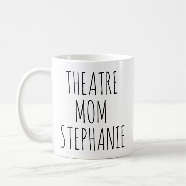 Caneca De Café Teatro Mãe Moderna Personalizada (Esquerda)