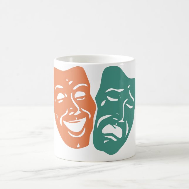 Caneca De Café Teatro máscara (Centro)