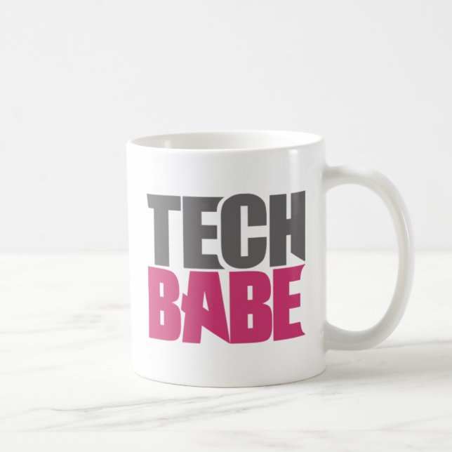 Caneca De Café Tech Babe. (Direita)