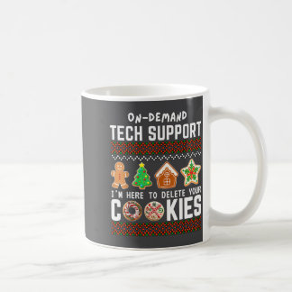 Caneca De Café Tech Suprt Delete Cookies Funny Design Christmas P