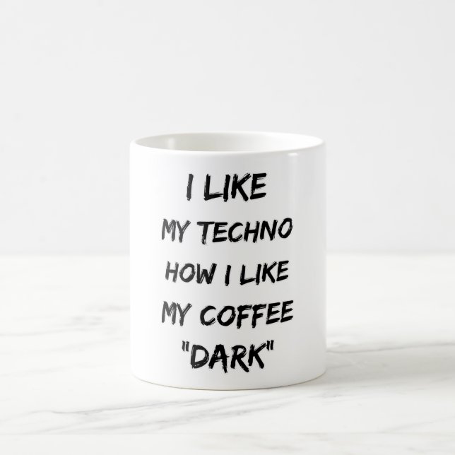 Caneca De Café Techno Music Rave DJ Eletro Festival Gift (Centro)