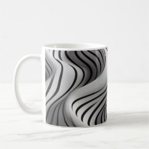 Caneca De Café Tecido 5 das ondas Elegante
