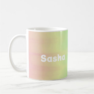 Caneca De Café Tecla de mesclagem de cor de nome personalizado