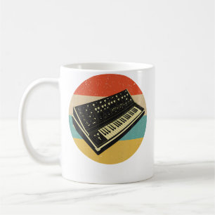 Caneca De Café Teclado de sintetizador modular retrô analógico Sy