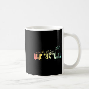 Caneca De Café Teclados Anist Notas Musicais Ano 