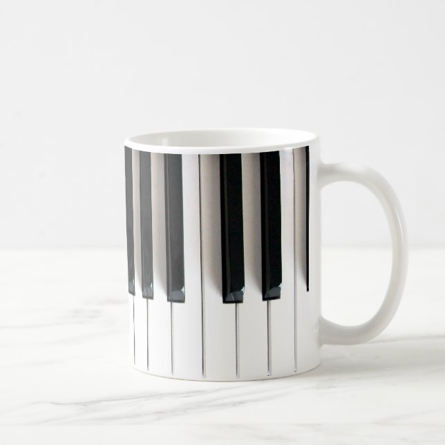 Caneca De Café teclas de piano (Direita)