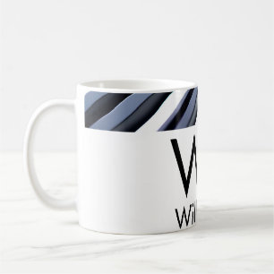 Caneca De Café Teclas de piano preto e branco adicionar nome letr